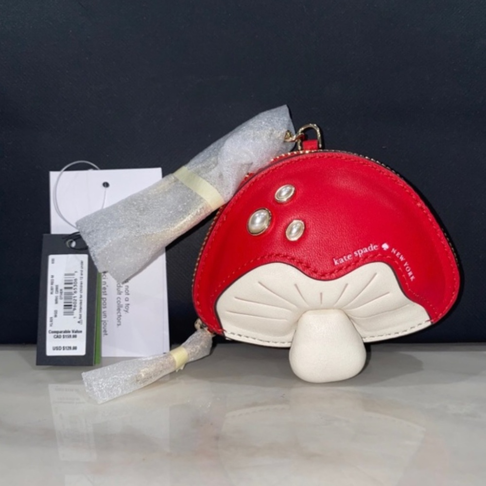 Kate Spade 3d Mushroom Bag Charm NWT